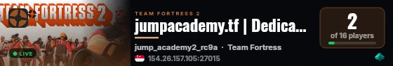 jumpacademy.tf | Dedicated Server (VPS-2) | AU live status badge