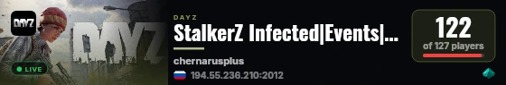 StalkerZ Infected|Events|Armor live status badge
