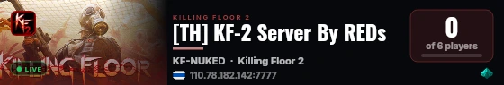[TH] KF-2 Server By REDs live status badge
