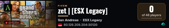 zet | [ESX Legacy] live status badge