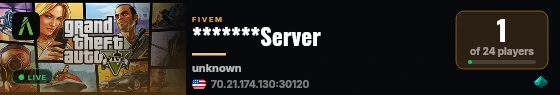 *******Server live status badge