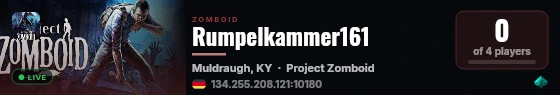 Rumpelkammer161 live status badge