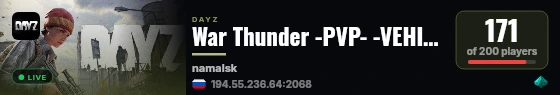 War Thunder -PVP- -VEHICLES- -TANKS- -PLANES- live status badge