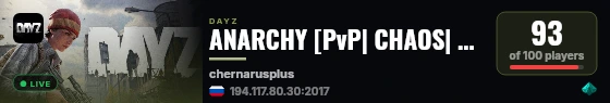 ANARCHY [PvP| CHAOS| BANDITRY| TEAMWORK] live status badge