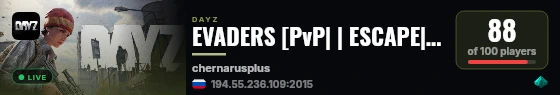 EVADERS [PvP| | ESCAPE| STEALTH] live status badge
