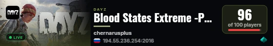 Blood States Extreme -PVP- -HC- -US- -LOOT++- -KOS- live status badge