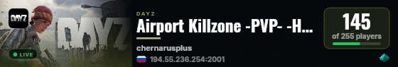 Airport Killzone -PVP- -HC- -LOOT++- -NO SAFEZONE- live status badge