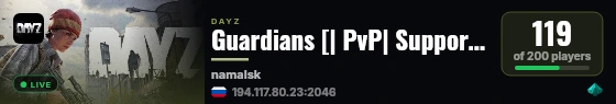 Guardians [| PvP| Support| Tactical| Strength] live status badge