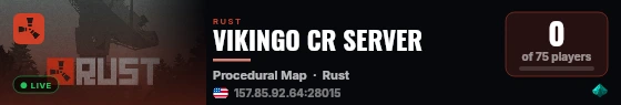 VIKINGO CR SERVER live status badge
