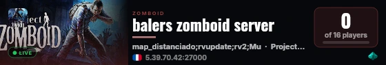 balers zomboid server live status badge