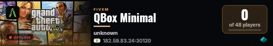 QBox Minimal live status badge