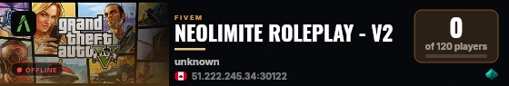 NEOLIMITE ROLEPLAY - V2 live status badge