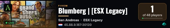 Blumberg | [ESX Legacy] live status badge