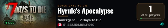 Hyrule's Apocalypse live status badge