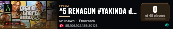 ^5 RENAGUN #YAKINDA discord.gg/mnrp live status badge