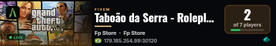 Taboão da Serra - Roleplay em São Paulo live status badge