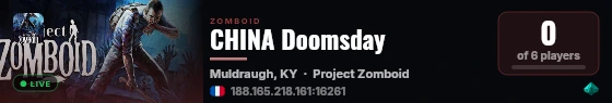 CHINA Doomsday live status badge