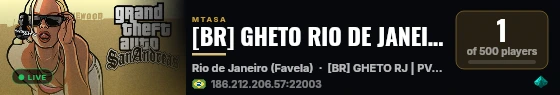 [BR] GHETO RIO DE JANEIRO | +30 ARMAS | +70 TERRITORIOS | CV X TCP | PMERJ | BOPE | GRATIS live status badge