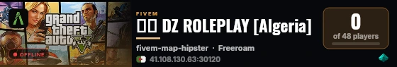 🇩🇿 DZ ROLEPLAY [Algeria] live status badge