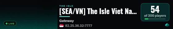 [SEA/VN] The Isle Viet Nam 04 - discord.gg/PVN live status badge