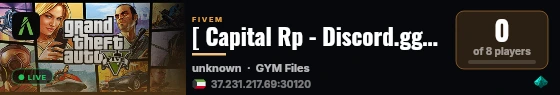 [ Capital Rp - Discord.gg/pJ7sXGtkeb ] live status badge