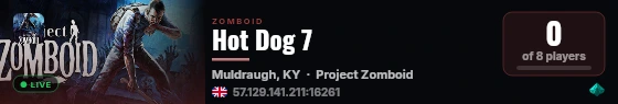 Hot Dog 7 live status badge