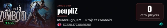 peupliZ live status badge