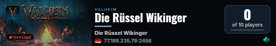 Die Rüssel Wikinger live status badge