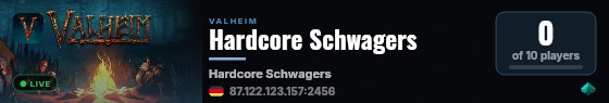 Hardcore Schwagers live status badge