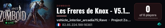 Les Freres de Knox - V5.1 ENRICHIE live status badge