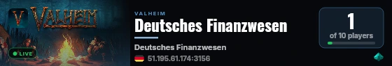 Deutsches Finanzwesen live status badge