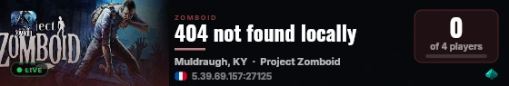 404 not found locally live status badge