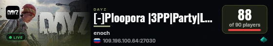 [-]Ploopora |3PP|Party|Loot+|Guns+|Map live status badge