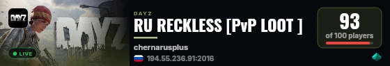 RU RECKLESS [PvP LOOT ] live status badge