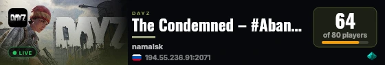 The Condemned – #AbandonedPrison #Loot live status badge