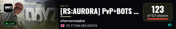 [RS:AURORA] PvP+BOTS | CHERNO | rs-aurora.com #1 [RU/EN] live status badge