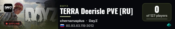 TERRA Deerisle PVE [RU] live status badge