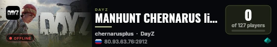 MANHUNT CHERNARUS lite #2 [3PP]  WIPE 20.08 live status badge