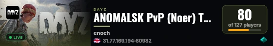 ANOMALSK PvP (Noer) The Expendables DayZ by Dr.Day live status badge