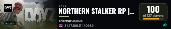 NORTHERN STALKER RP | https://discord.gg/northernstalkerrp live status badge