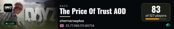 The Price Of Trust AOD live status badge