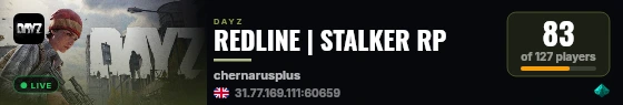 REDLINE | STALKER RP live status badge