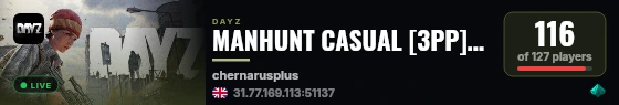 MANHUNT CASUAL [3PP] WIPE 12.09 live status badge