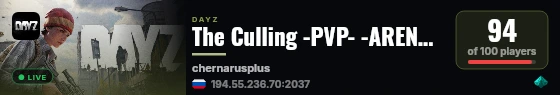 The Culling -PVP- -ARENA- -MELEE- live status badge