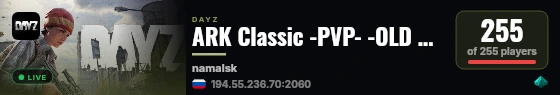 ARK Classic -PVP- -OLD SCHOOL- -RAID- live status badge