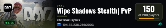 Wipe Shadows Stealth| PvP live status badge