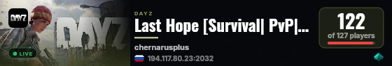 Last Hope [Survival| PvP| Team| | VANILLA] live status badge