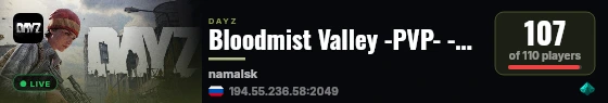 Bloodmist Valley -PVP- -HC- -KOS- -NIGHT+- live status badge