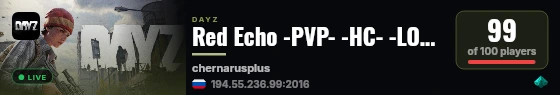 Red Echo -PVP- -HC- -LOOT+- -DISCORD- live status badge