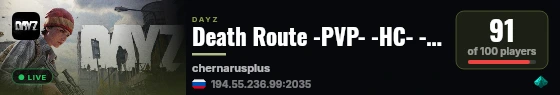 Death Route -PVP- -HC- -NO SAFEZONE- -RAID- live status badge